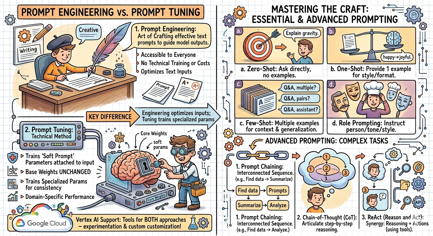Prompt Engineering vs Prompt Tuning