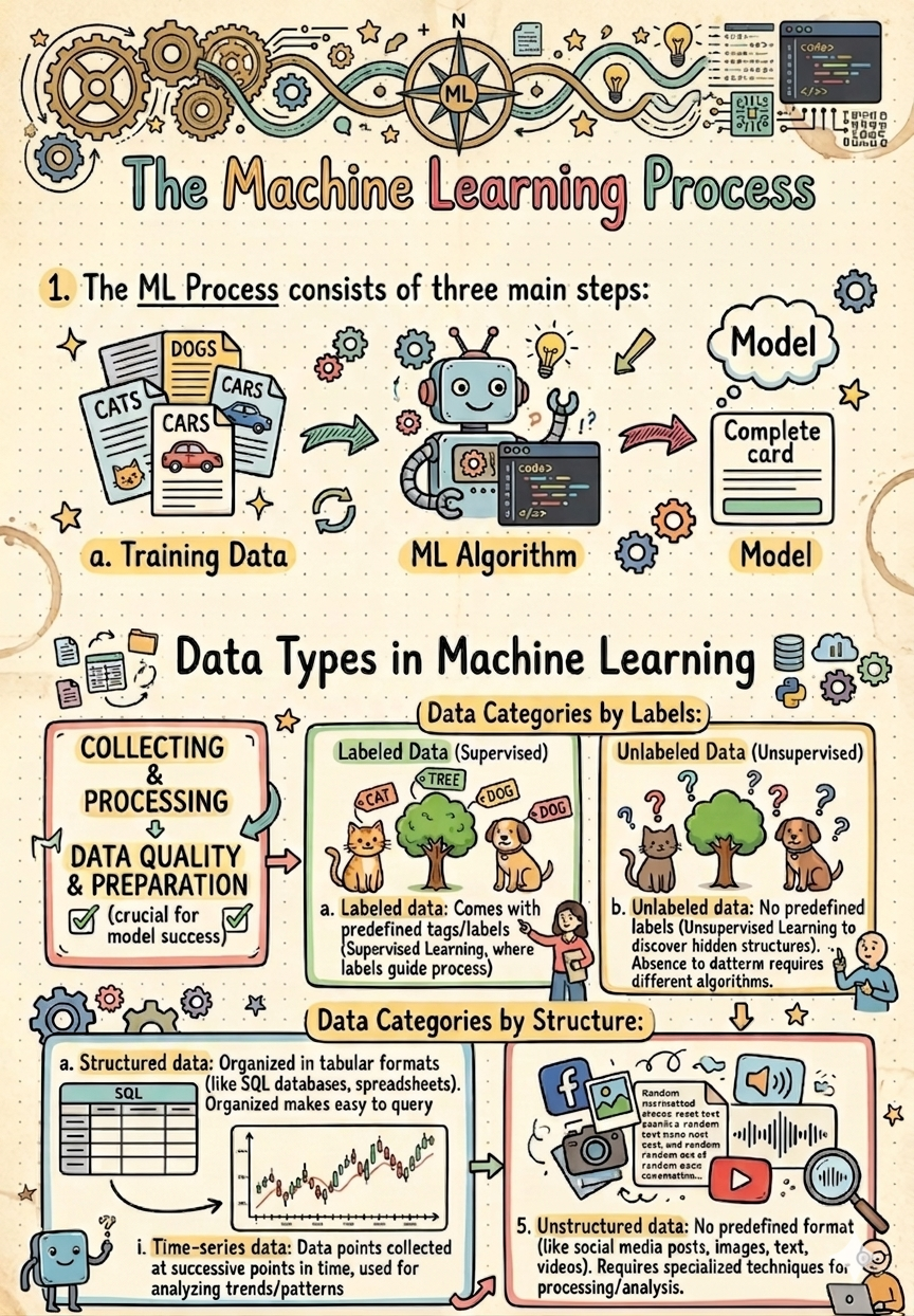 The Machine Learning Process & Data Types